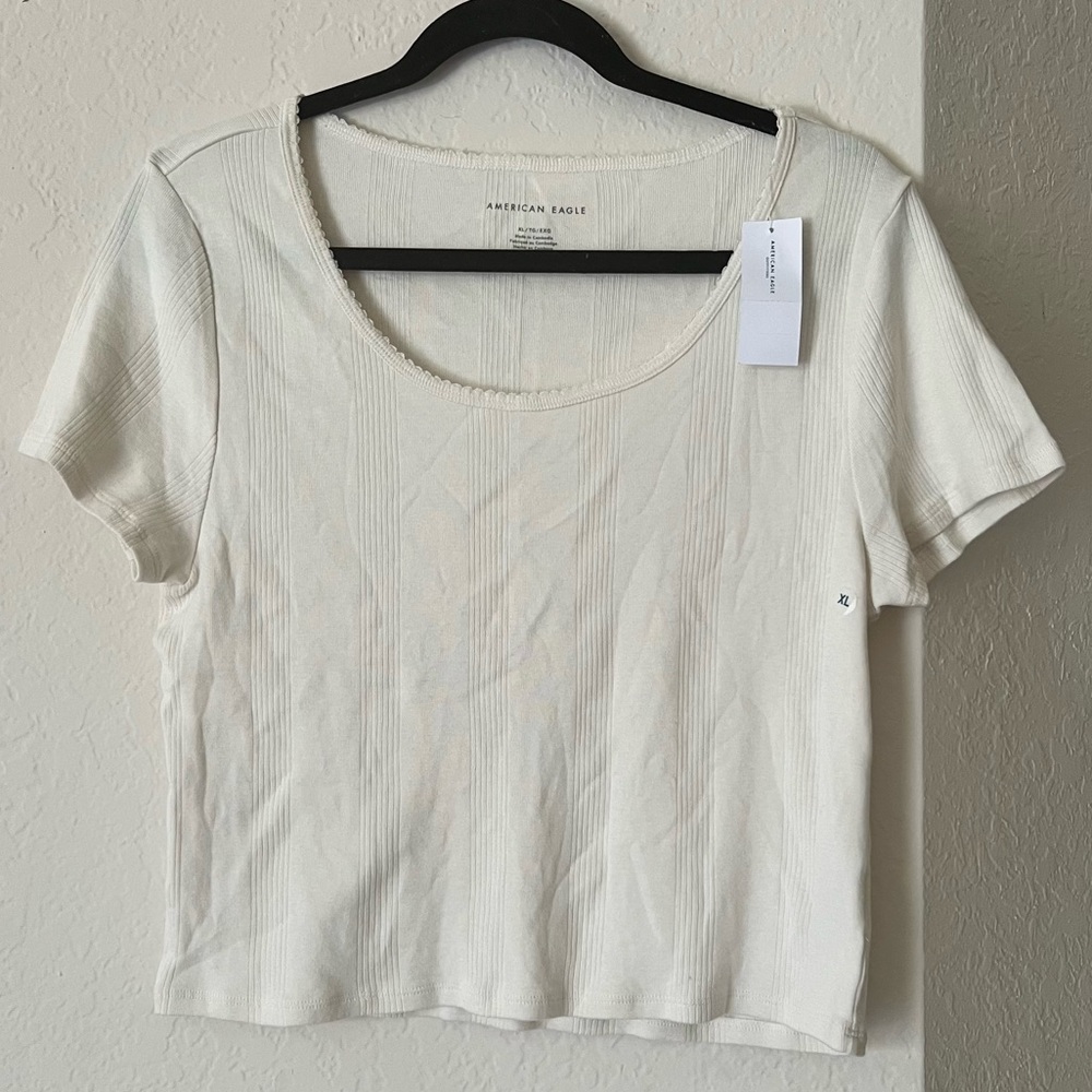 American Eagle Scoop Neck Crop Top NWT